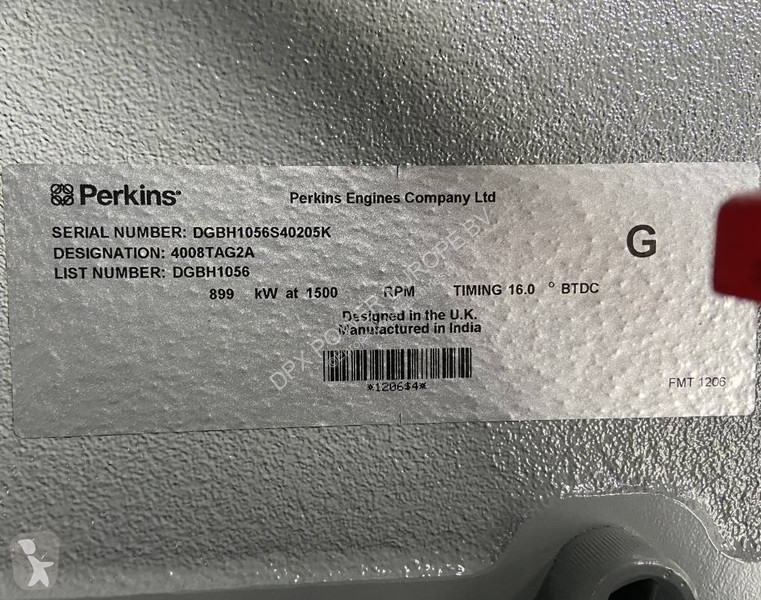 Matériel de chantier Perkins 4008TAG2A - 1100...