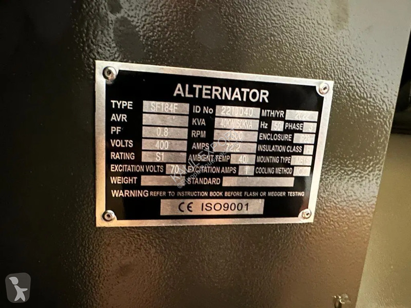 آلة لمواقع البناء Ricardo 50 KVA (40KW) Silent...