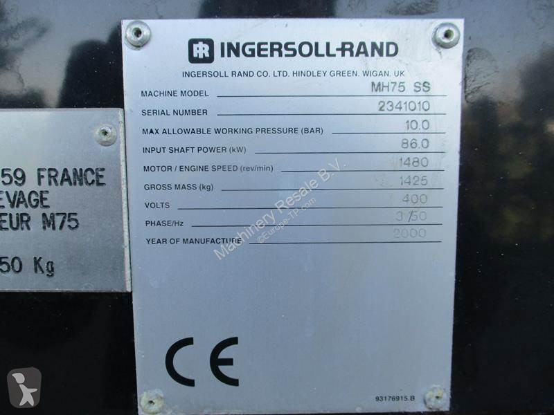 Material de obra Ingersoll rand MH 75 SS