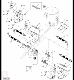 Pièces détachées JCB Wentylator Wiskoza JCB Fastrack Perkins 1006 occasion