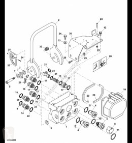 قطع غيار John Deere AH121643 John Deere 9880i STS - Otworek مستعمل