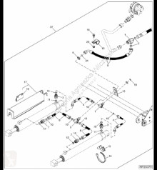 Repuestos John Deere 38H1543 John Deere 9880i STS - Łącznik teowy usado