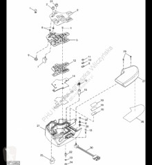 Repuestos John Deere AH202830 John Deere 9880i STS - Klawiatura elastomerowa