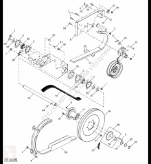 Yedek parçalar John Deere H161415 John Deere 9880i STS - Koło prowadzące ikinci el araç