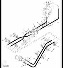 Repuestos John Deere AH144192 John Deere 9880i STS - Przewód hydrauliczny usado
