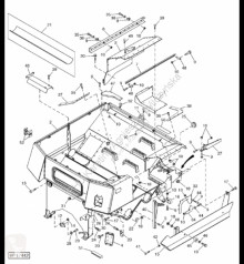 Repuestos John Deere AH207238 John Deere 9880i STS - Okładzina łoża usado