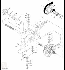 Repuestos John Deere AH232850 John Deere 9880i STS - Koło zębate napędowe usado