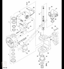 Repuestos John Deere HXE18590 John Deere 9880i STS - Oś przegubu usado