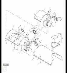 Repuestos John Deere AH208573 John Deere 9880i STS - Osłona usado