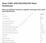 Pièces détachées Claas Claas Celtis 456 [CZĘŚCI MECHANICZNE]