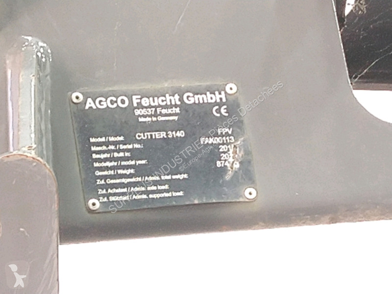 Díly pro zemědělství Fendt CUTTER 3140 FPV