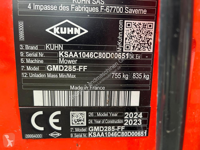 Peças agrícolas Kuhn  GMD 280 FF