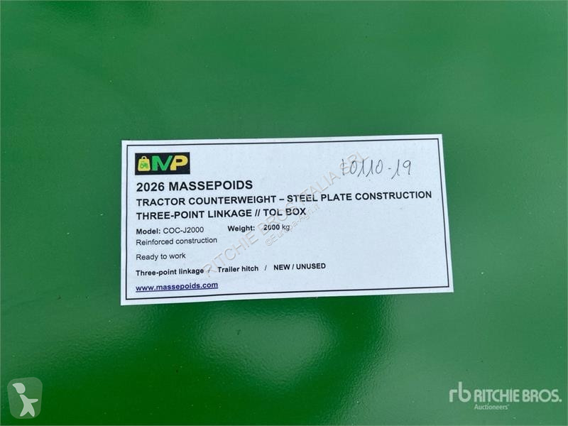 Massepoids COC-J2000 J-series steel three-point...