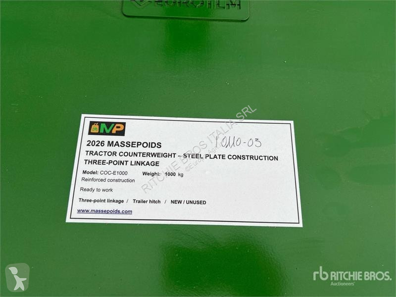 Pièces agricoles  Massepoids COC-E1000 ECO...