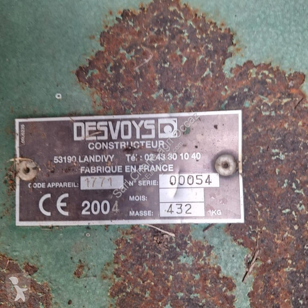 Jordbruksdelar Desvoys 1.80