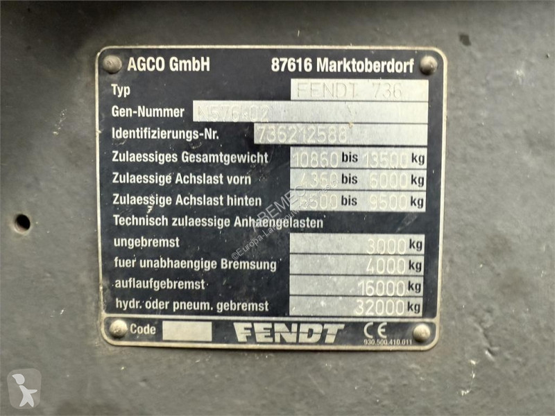 Tracteur agricole Fendt 722 SCR Profi