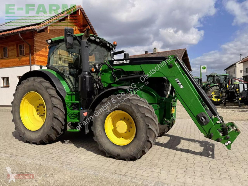 Landbrugstraktor John Deere  6215 r mit frontlader