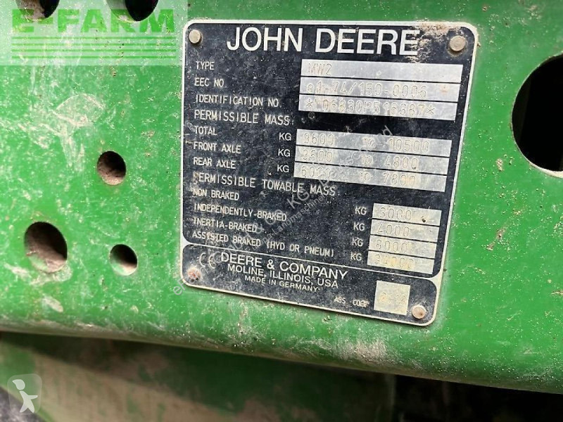 Landbrugstraktor John Deere  6830