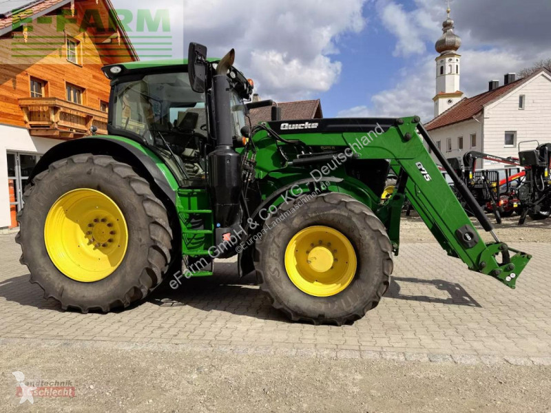 Landbrugstraktor John Deere  6215 r mit frontlader