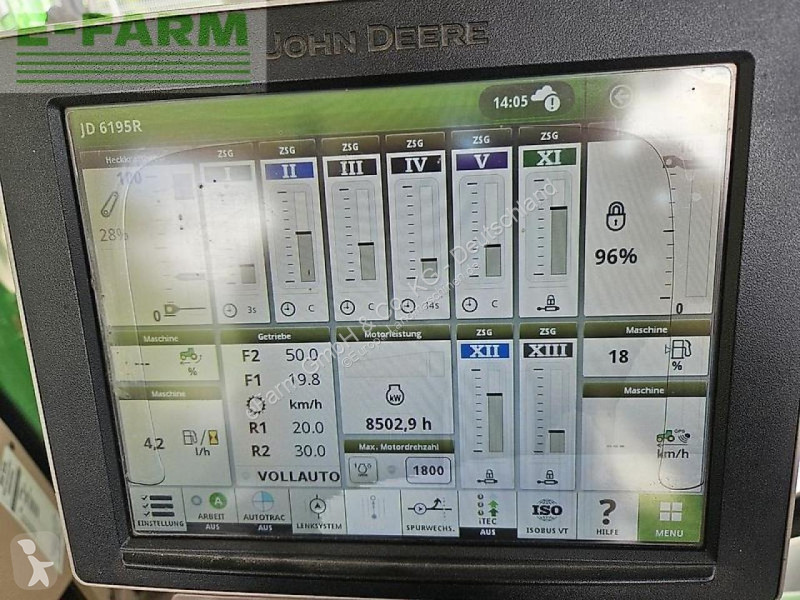 Landbrugstraktor John Deere  6195r