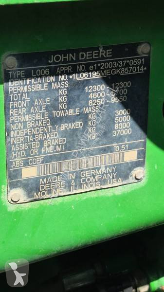 John Deere 6195M tractor