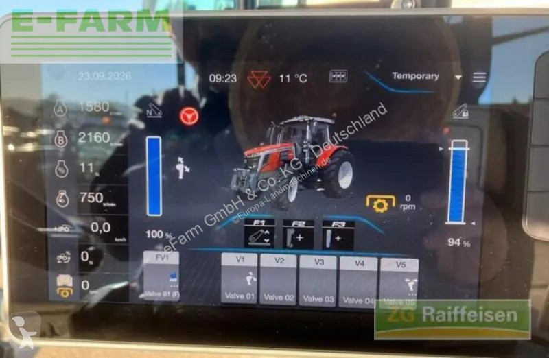 Tracteur agricole Massey Ferguson  7s.210 dyna-vt