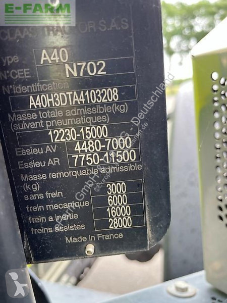 Landbrugstraktor Claas  axion 870 cmatic cebis,...