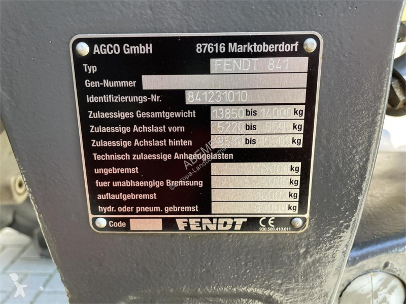 Landbrugstraktor Fendt 826 Vario