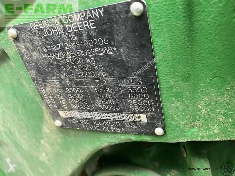 Landbrugstraktor John Deere  7r 350