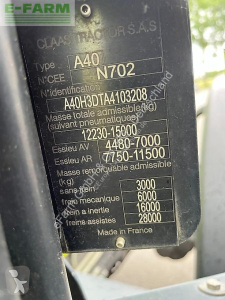 Landbrugstraktor Claas  axion 870 cmatic cebis,...