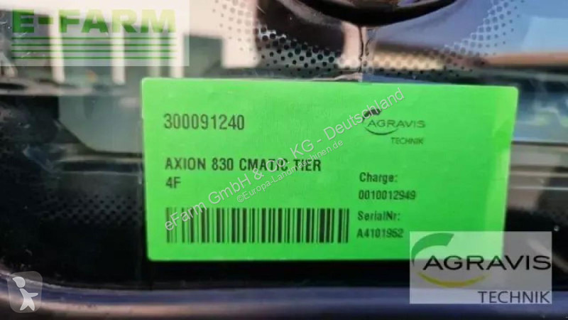 Landbrugstraktor Claas  axion 830 cmatic tier...