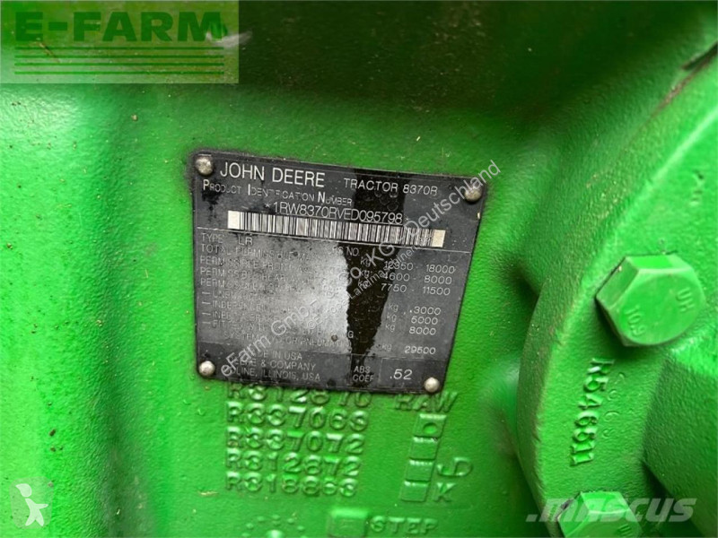 Landbrugstraktor John Deere  8370r autopwr