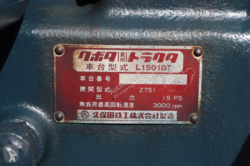 Tractor agrícola Kubota L1501DT