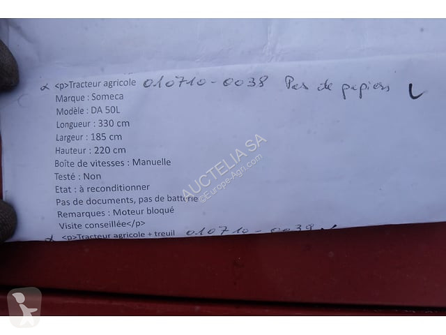 Tractor Someca DA 50L