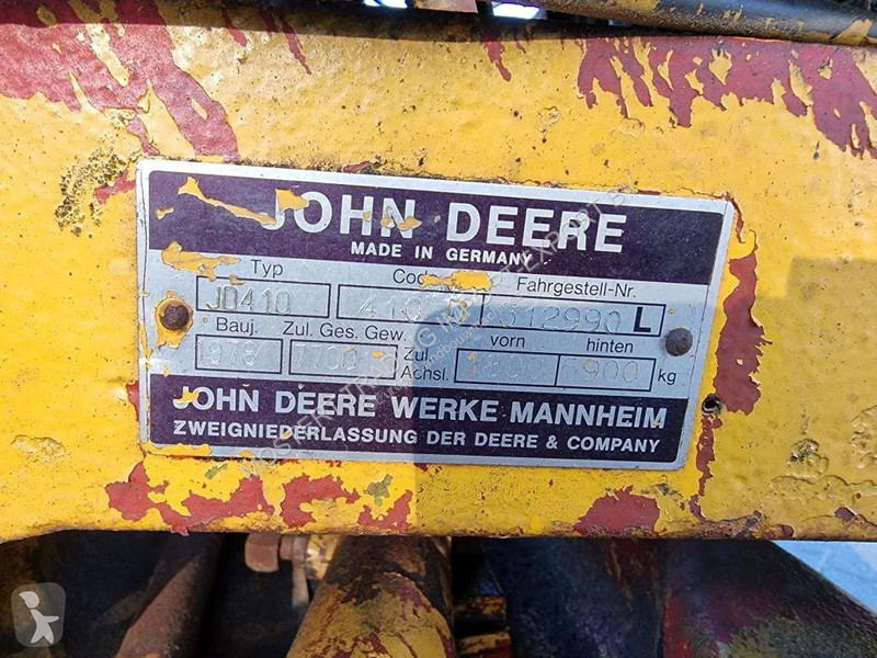 Traktor John Deere JD410 John Deere 410 Backhoe...