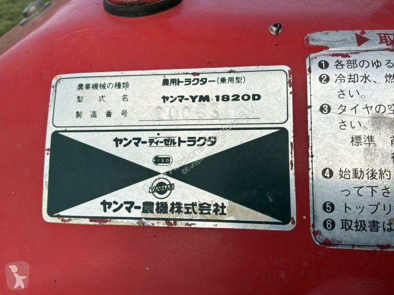 Tracteur agricole Yanmar YM1820D