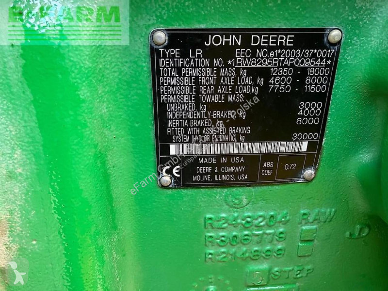 Traktor John Deere  8295r