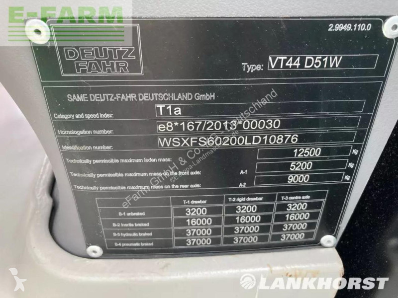 Landbrugstraktor Deutz-Fahr  6185 ttv...
