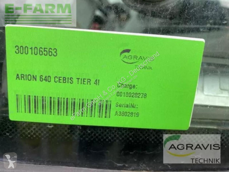 Landbrugstraktor Claas  arion 640 cebis tier 4i