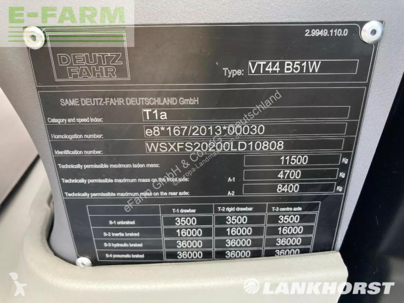Tractor Deutz-Fahr  6165 ttv black-warri