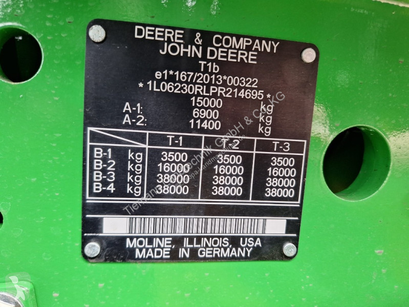 Tractor agrícola John Deere 6R 230...