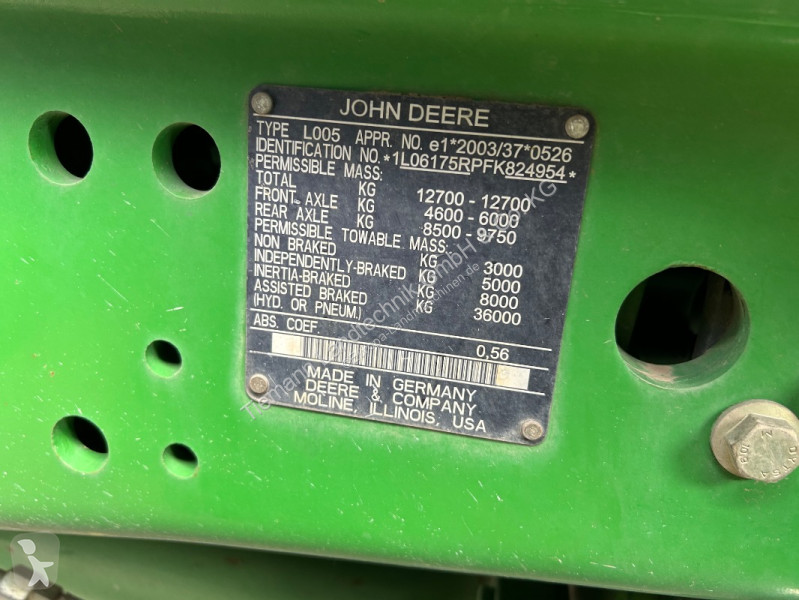 Landbrugstraktor John Deere 6175R AutoQuad