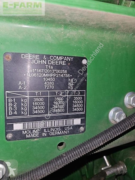 Landbrugstraktor John Deere  6120m