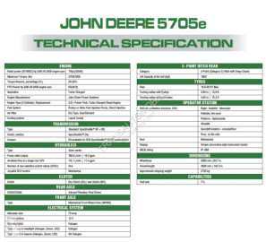 Tractor agrícola John Deere novo