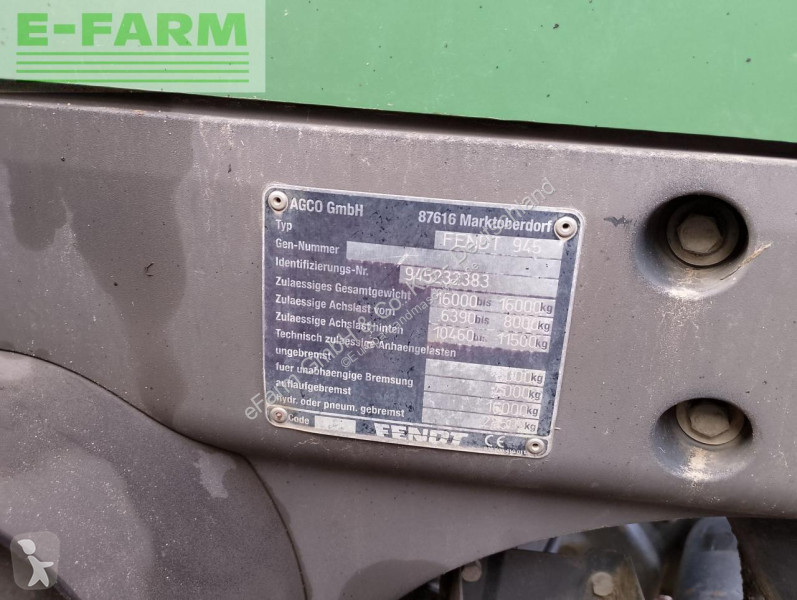 Landbrugstraktor Fendt  936 Profi Plus