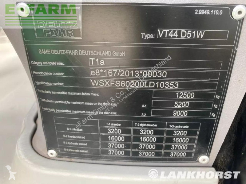 Landbrugstraktor Deutz-Fahr  6185 ttv / ms...