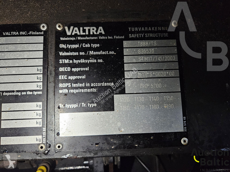 Lantbrukstraktor Valtra T190