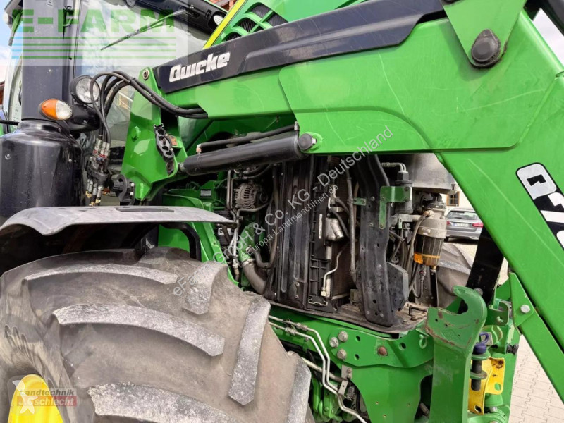 Landbrugstraktor John Deere  6215 r mit frontlader