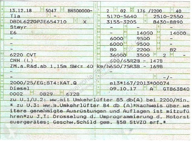 Tractor Steyr 6220...