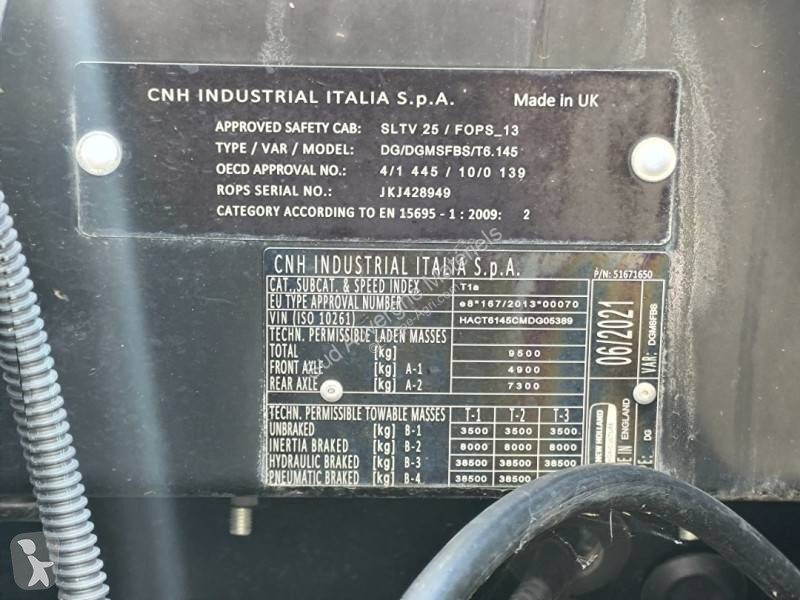 Tracteur agricole New Holland T6.145 + Chargeur